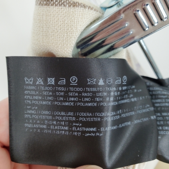 Suistudio Lane Classic Trousers in Off White Sand Stripe Size 32R NEW WITH TAGS - Picture 6 of 7